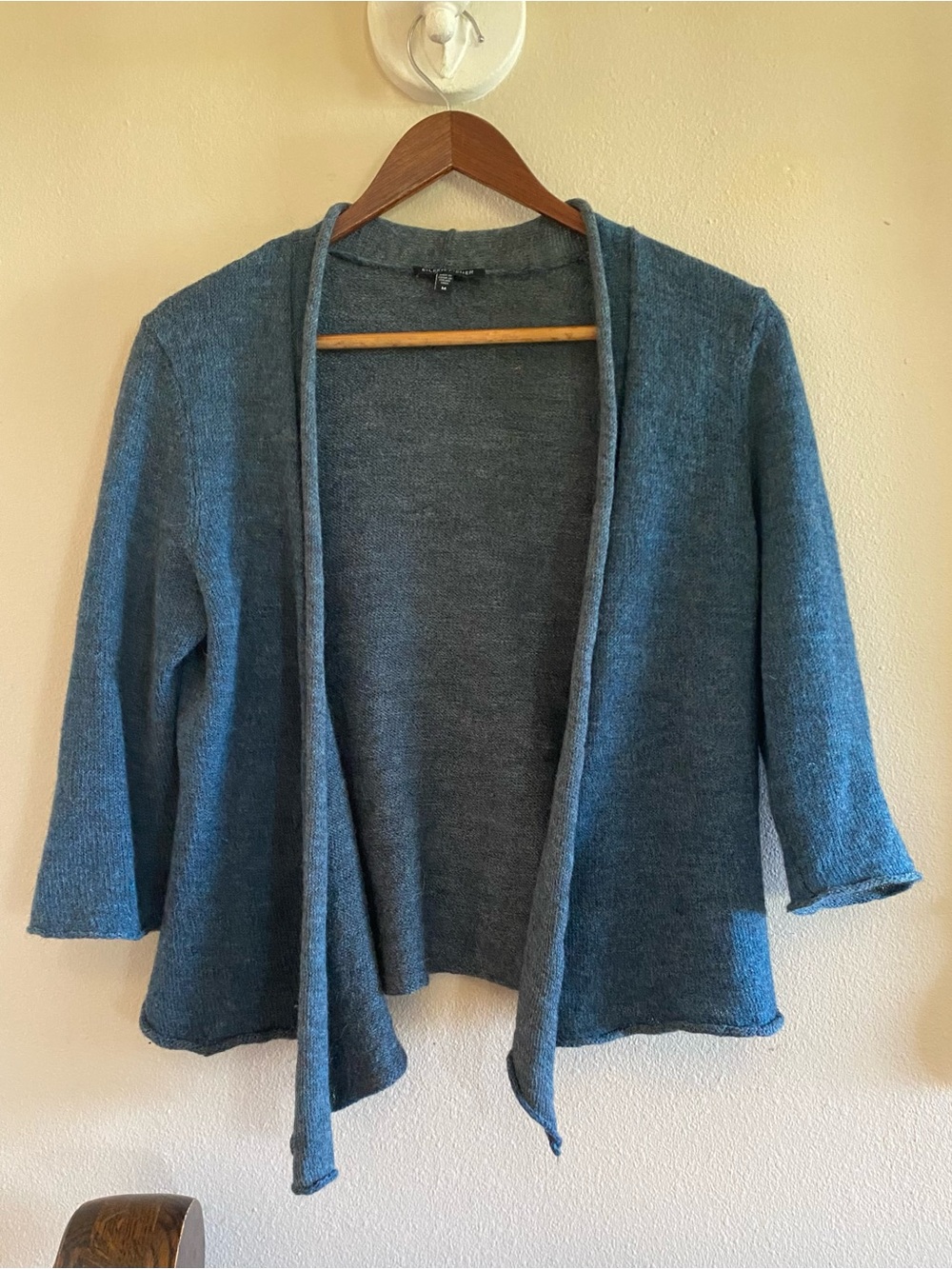 Eileen Fisher Slate Blue/Gray  Alpaca Wool Cardigan